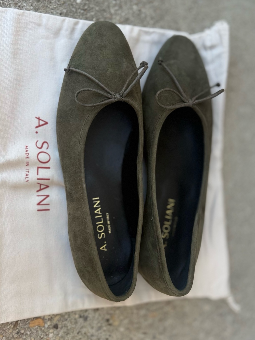 A. Soliani - Army Green - Suede - 39
